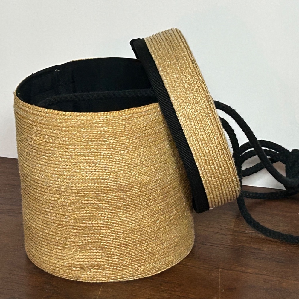 Peter Beaton Leghorn Straw Bag - Picture 3 of 8